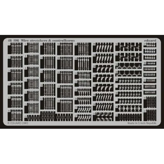 Wire stretchers & controlhorns, 1/48 - Eduard Accessories 48406