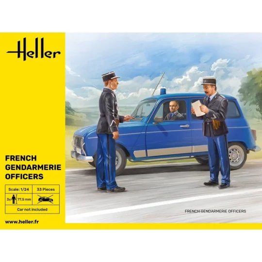 French Gendarmerie Officers, 1/24 - Heller 82751