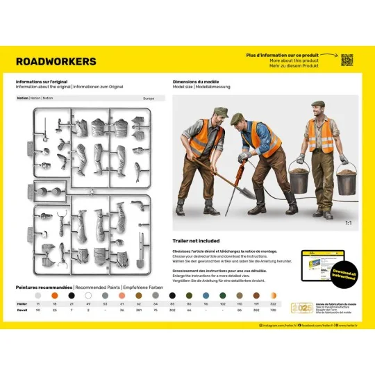 Road Workers, 1/24 - Heller 82754