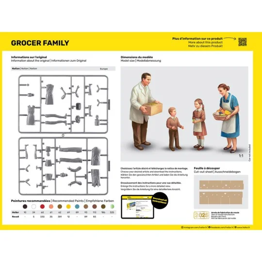 Grocer Family, 1/24 - Heller 82758