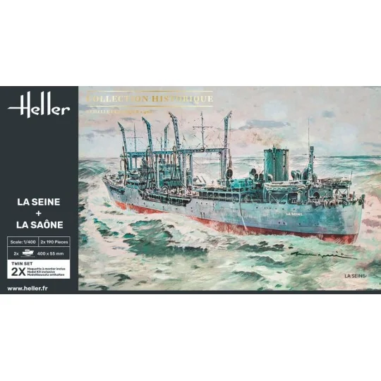 Twin Set La Seine + La Saone, 1/400 - Heller 85050
