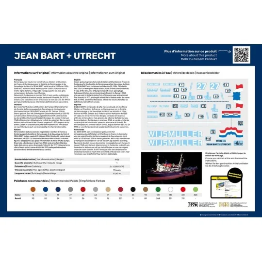 Twin Set Jean Bart + Utrecht, 1/200 - Heller 85602