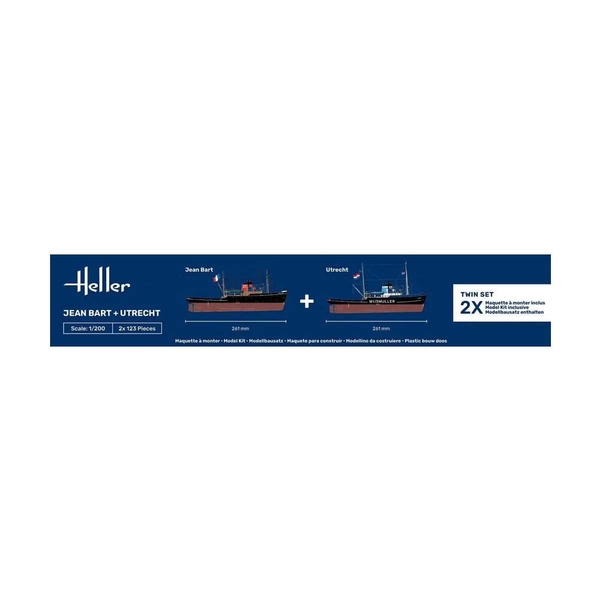 Twin Set Jean Bart + Utrecht, 1/200 - Heller 85602