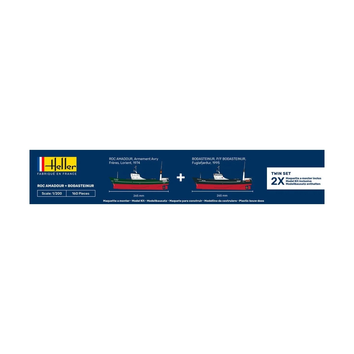 Twin Set Roc Amadour + Bordasteinur, 1/200 - Heller 85608