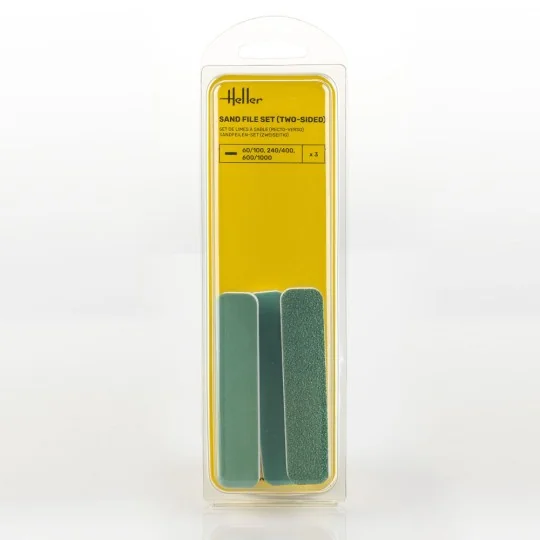 Sand file set (two-sided, 3 pieces) - Heller 99002