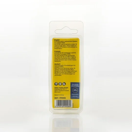 Fine-point replacement blades for scalpel (5 pieces) - Heller 99008