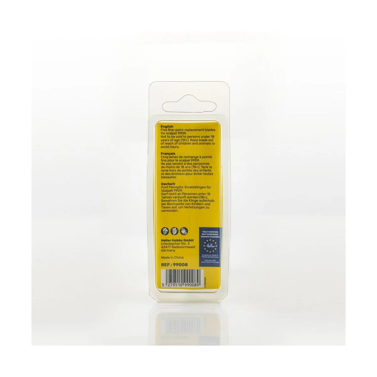 Fine-point replacement blades for scalpel (5 pieces) - Heller 99008