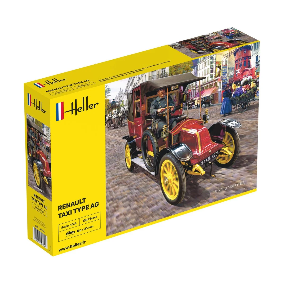 Renault Taxi Type AG, 1/24 - Heller 30705