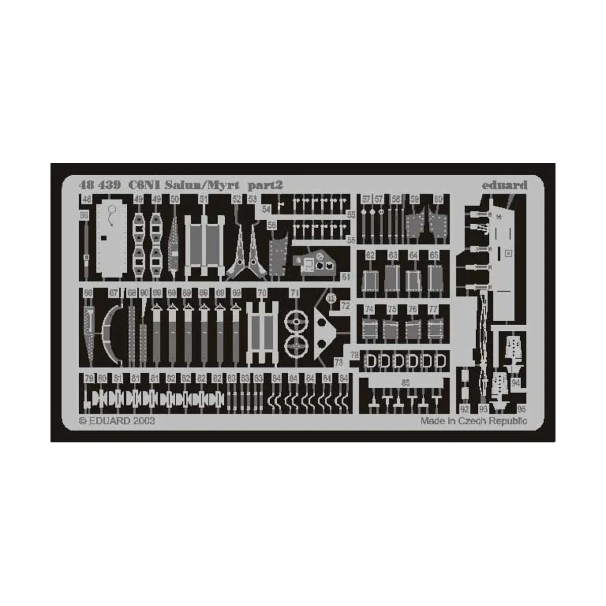 C6N1 Saiun/Myrt, 1/48 - Eduard Accessories 48439 C6N1 Saiun/Myrt, 1/48 - Eduard Accessories 48439