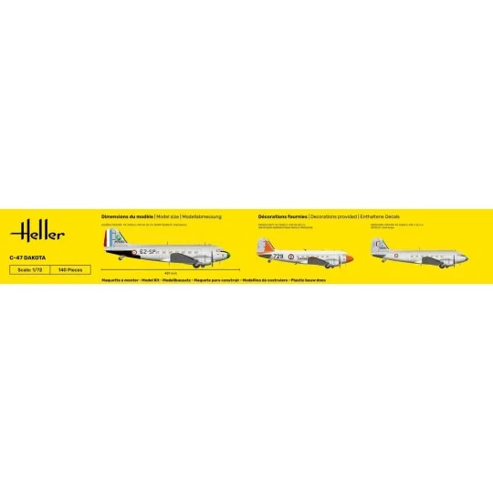 C-47 Dakota, 1/72 - Heller 30372