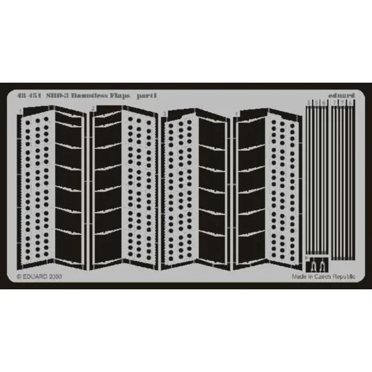 SBD-3 Dauntless Landeklappen Flaps, 1/48 - Eduard Accessories 48451