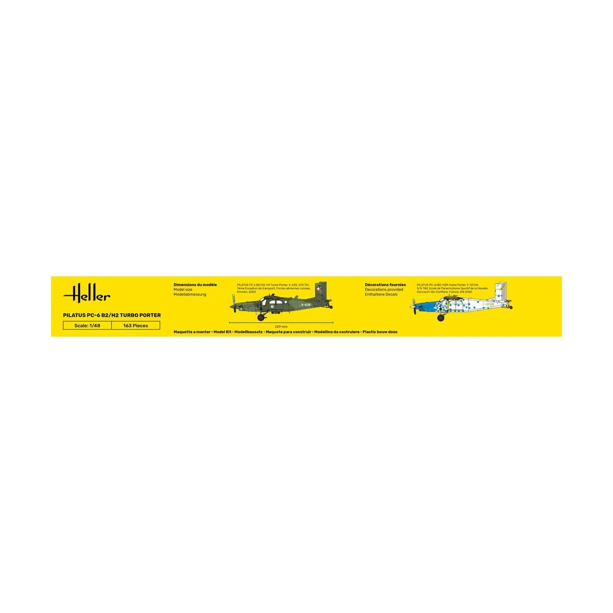 Pilatus PC-6 B2/H2 Turbo Porter, 1/48 - Heller 30410