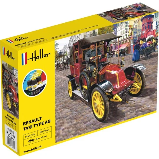 STARTER KIT Renault Taxi Type AG, 1/24 - Heller 35705