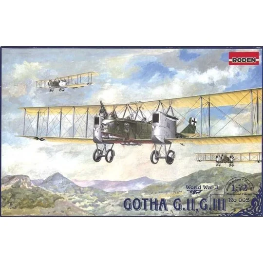 Gotha G.II-G.III, 1/72 - Roden 002
