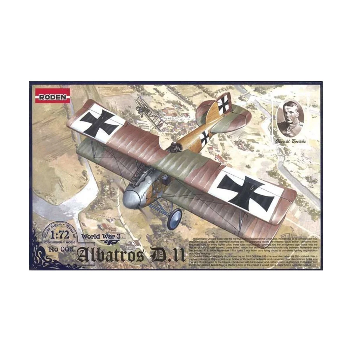 Albatros D.II World War 1, 1/72 - Roden 006