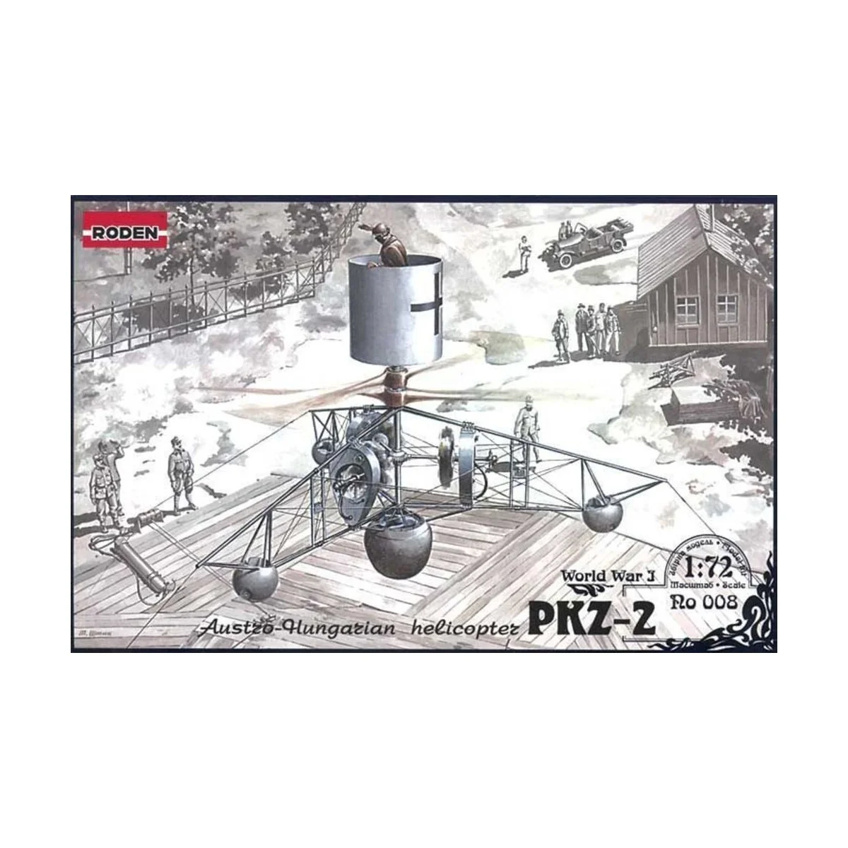 PKZ-2 Austro-Hungarian Helicopter World War 1, 1/72 - Roden 008