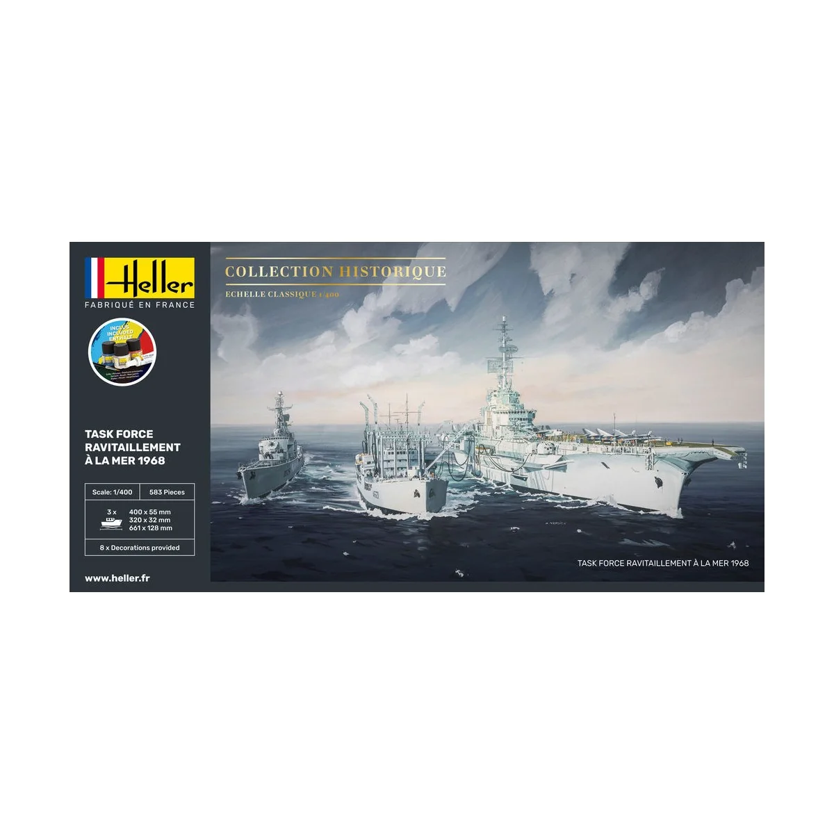 STARTER KIT Task Force Ravitaillement à la mer 1968 - Heller 57092