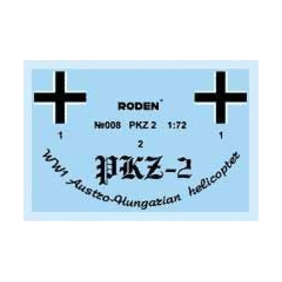 PKZ-2 Austro-Hungarian Helicopter World War 1, 1/72 - Roden 008