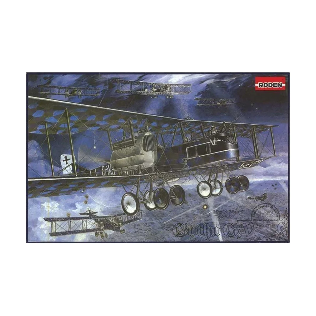 Gotha G.V WW I, 1/72 - Roden 016