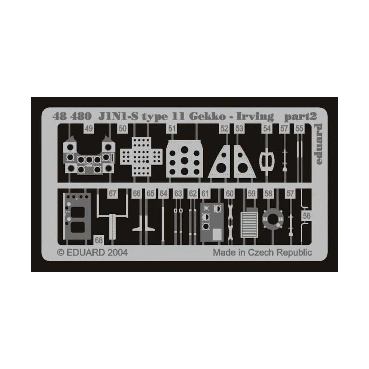 J1N1-S Type 11 Gekko-Irving, 1/48 - Eduard Accessories 48480