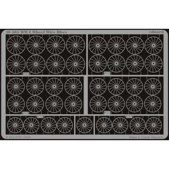 WWI Wheel Wire Discs, 1/48 - Eduard Accessories 48505 WWI Wheel Wire Discs, 1/48 - Eduard Accessories 48505