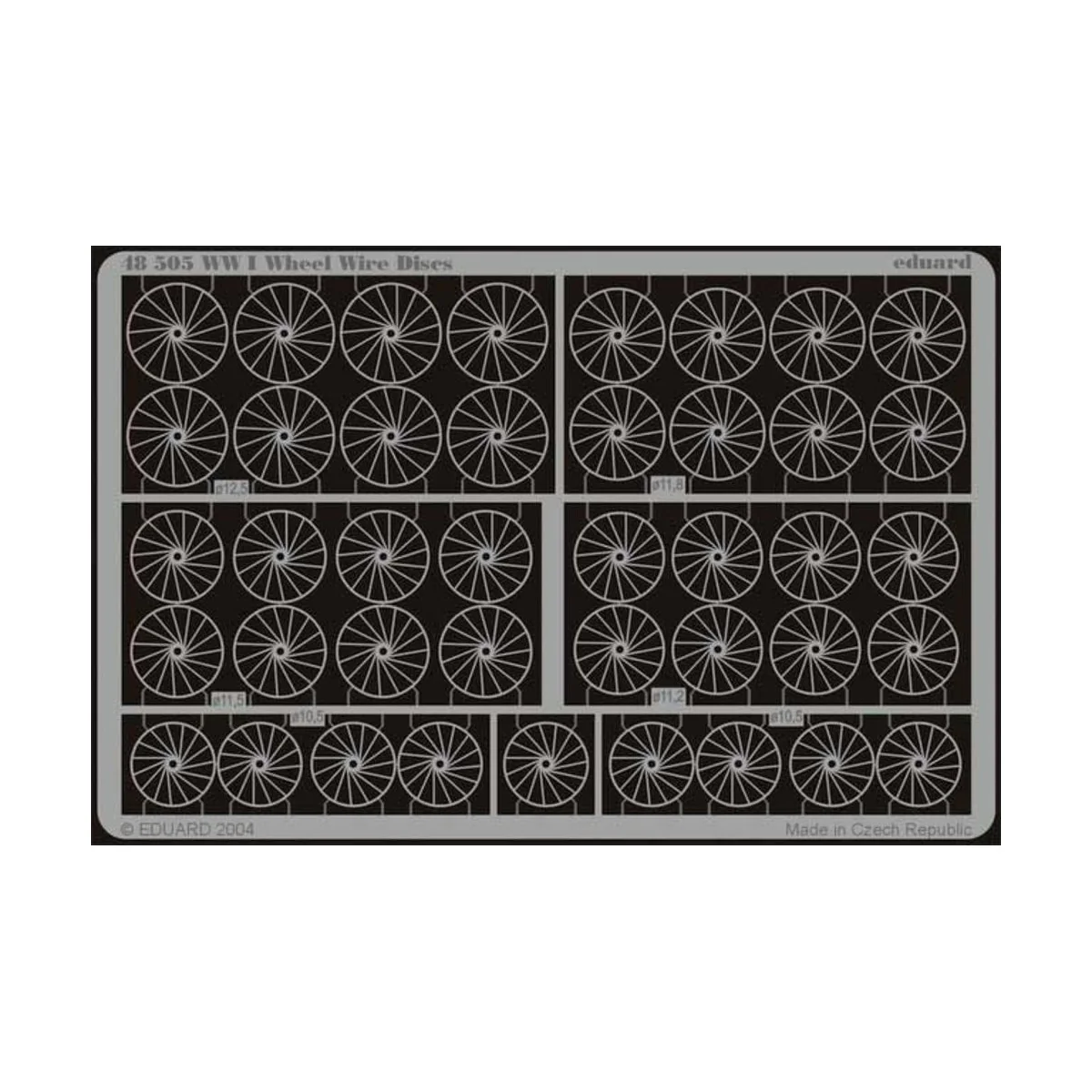 WWI Wheel Wire Discs, 1/48 - Eduard Accessories 48505 WWI Wheel Wire Discs, 1/48 - Eduard Accessories 48505