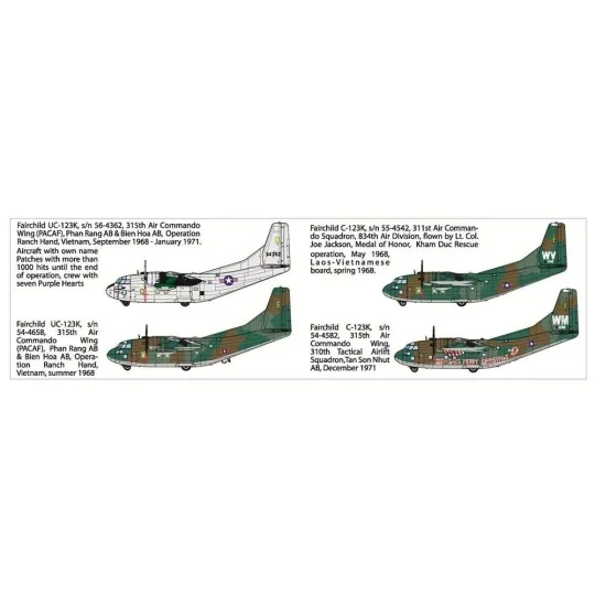 Fairchild C-123K/UC-123K, 1/72 - Roden 57