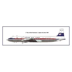 DC-7C Japan Air Lines, 1/144 - Roden 303 2