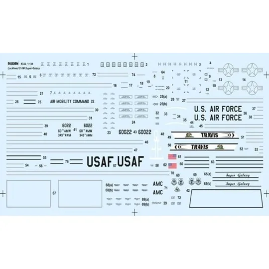 Lockheed C-5M Super Galaxy, 1/144 - Roden 332