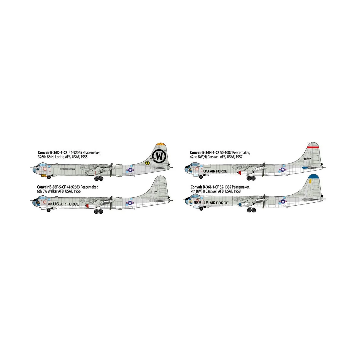 Convair B-36D Peacemaker, 1/144 - Roden 337