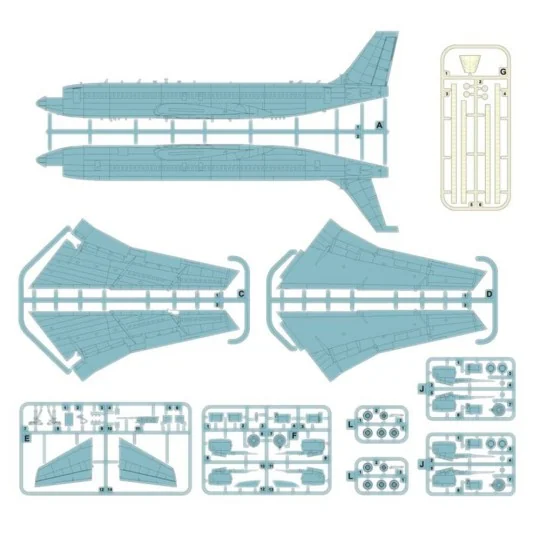 Boeing 707-321, 1/144 - Roden 338