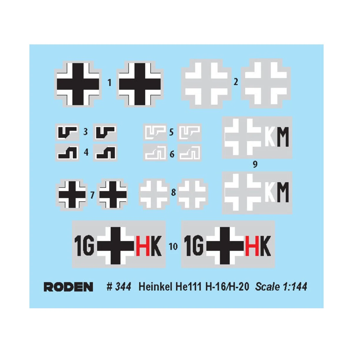 Heinkel He111 H-16/-20, 1/144 - Roden 344