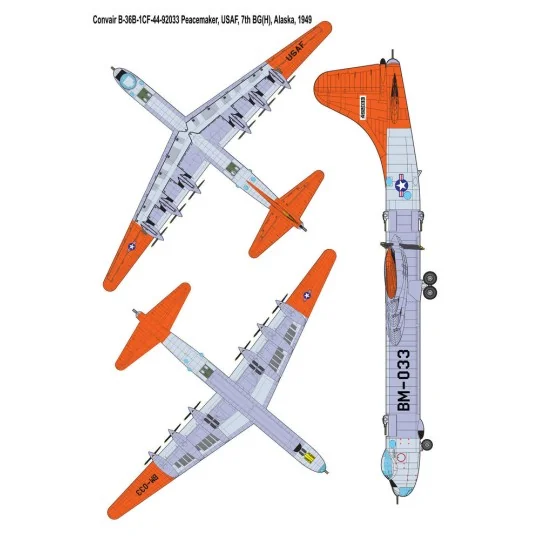 Convair B-36B Peacemaker (Early), 1/144 - Roden 347