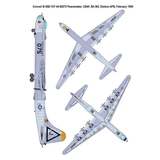 Convair B-36B Peacemaker (Early), 1/144 - Roden 347