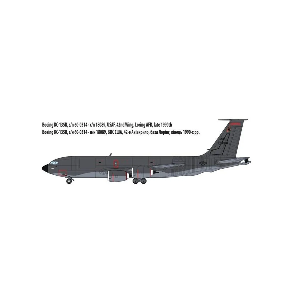 Boeing KC -135, 1/144 - Roden 350
