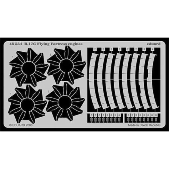 B-17G Flying Fortress engines für Revell/Monogram Bausatz, 1/48 - E...
