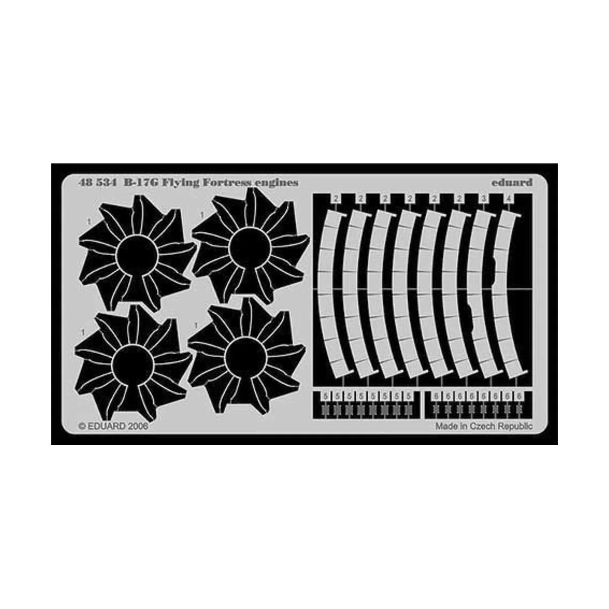 B-17G Flying Fortress engines für Revell/Monogram Bausatz, 1/48 - E...