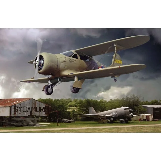 Beechcraft UC-43 Staggerwing, 1/48 - Roden 442