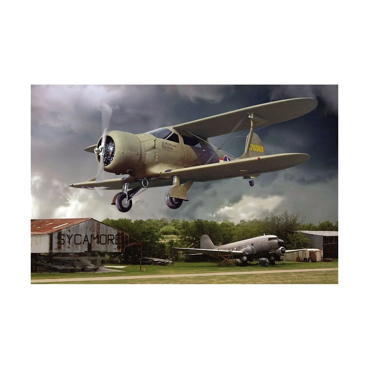 Beechcraft UC-43 Staggerwing, 1/48 - Roden 442