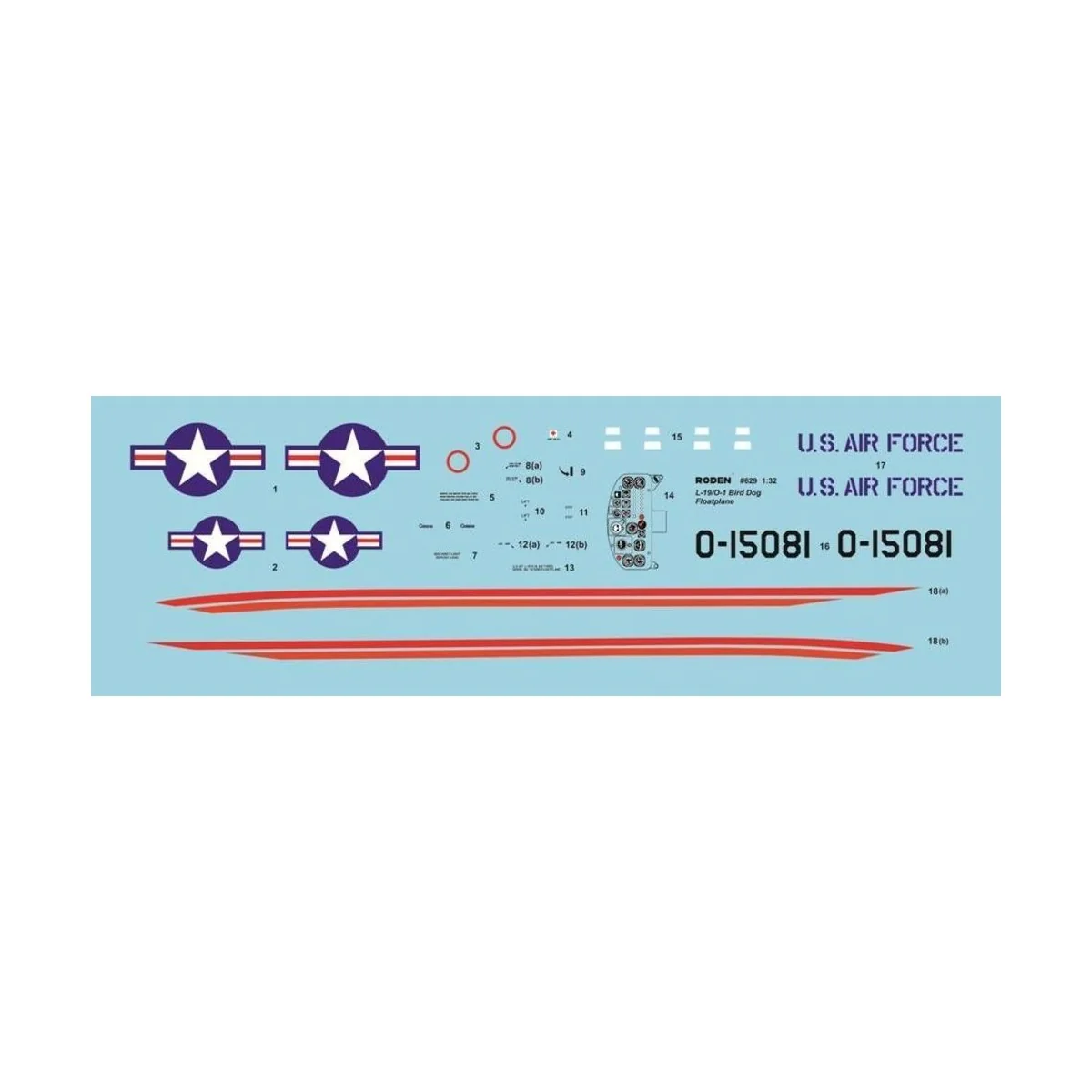 L-19/O-1 Bird Dog Floatplane, 1/32 - Roden 629