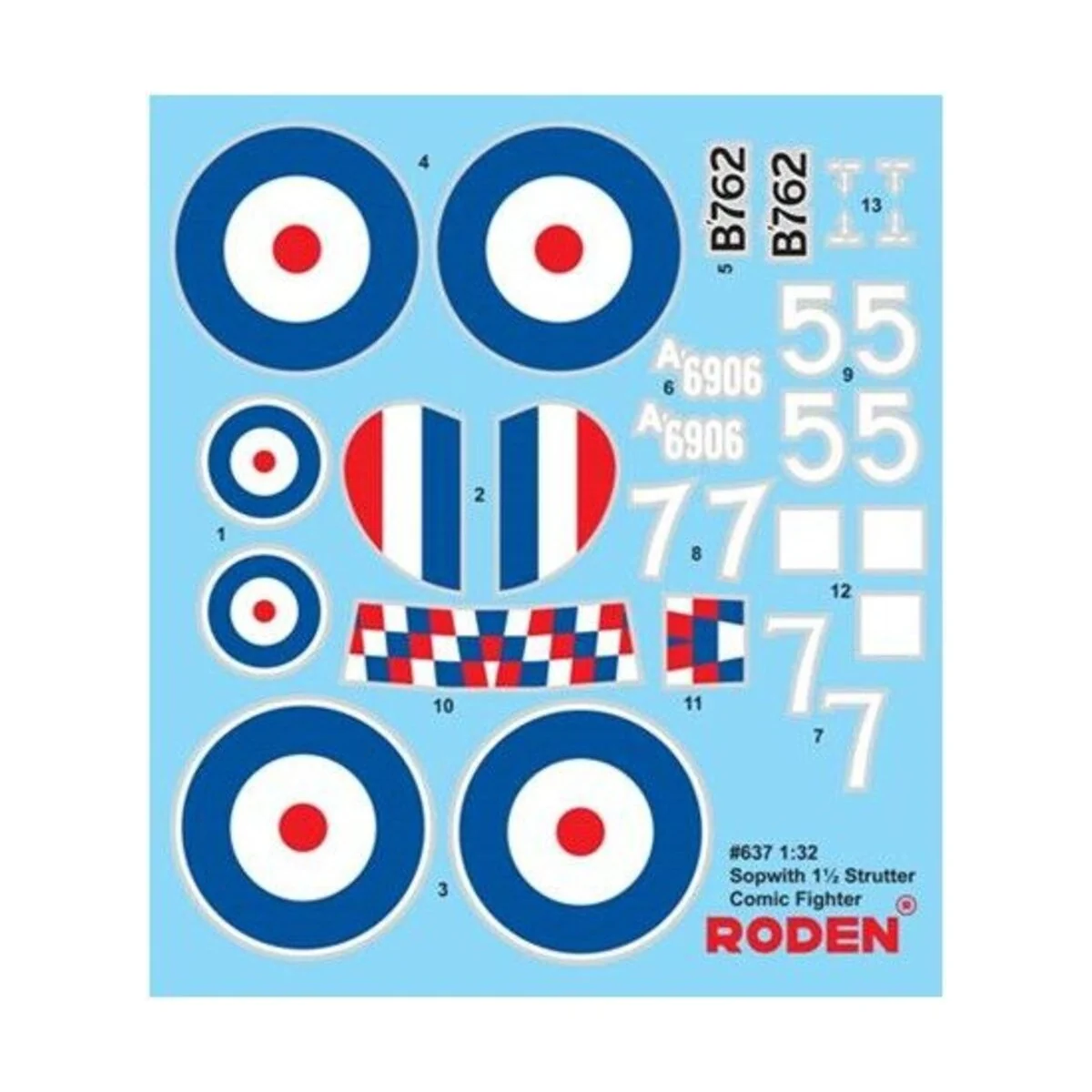 Sopwith 1 1/2 Strutter Comic Fighter, 1/32 - Roden 637