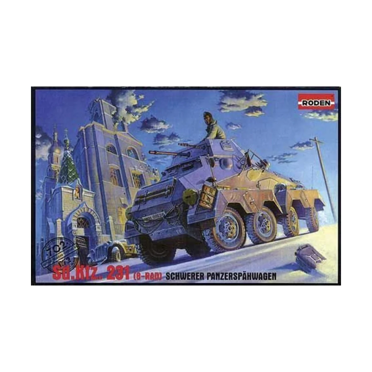 Sd.Kfz. 231 Schwerer Panzerspähwagen, 1/72 - Roden 702