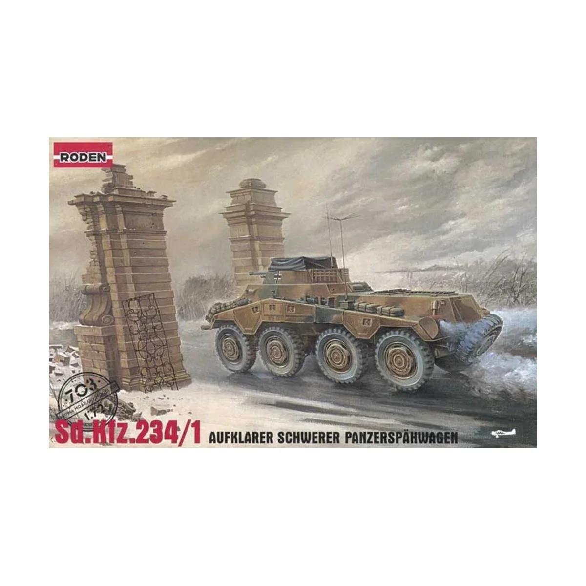 Sd.Kfz 234/1 Puma, 1/72 - Roden 703