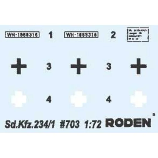 Sd.Kfz 234/1 Puma, 1/72 - Roden 703