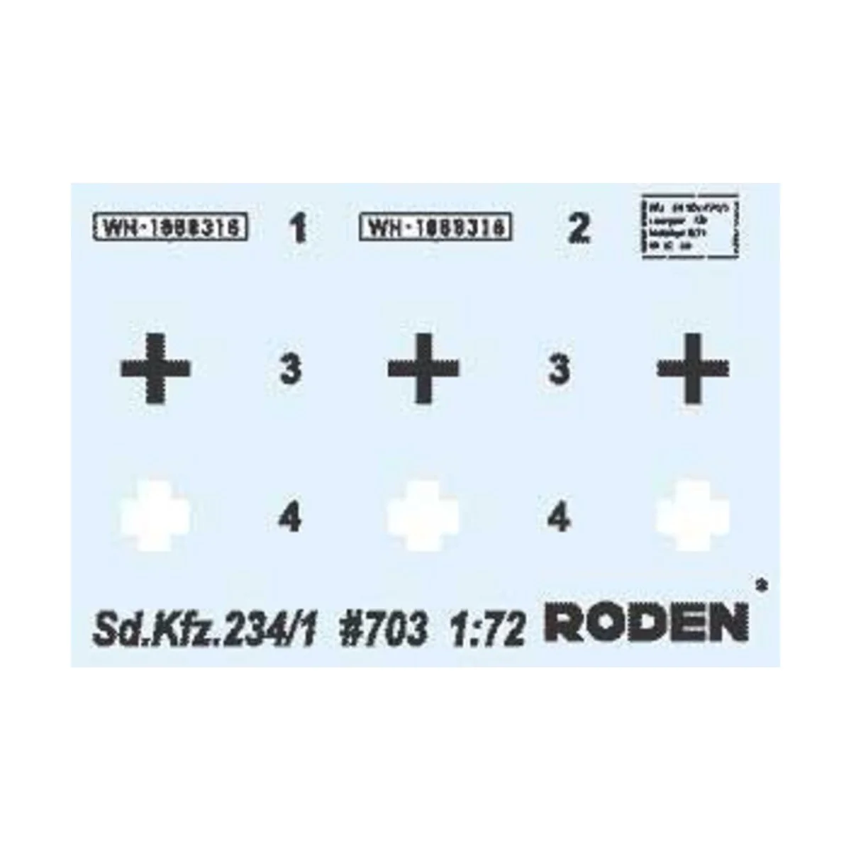 Sd.Kfz 234/1 Puma, 1/72 - Roden 703