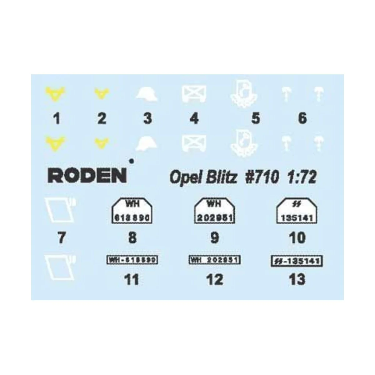 Opel Blitz (Kfz.305, 4x2), 1/72 - Roden 710