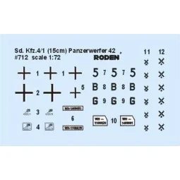 Sd.Kfz. 4/1 Panzerwerfer 42 (early), 1/72 - Roden 712 2