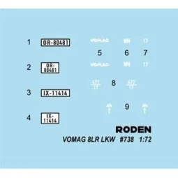 Vomag 8 LR LKW WWII German Heavy Truck, 1/72 - Roden 738 2