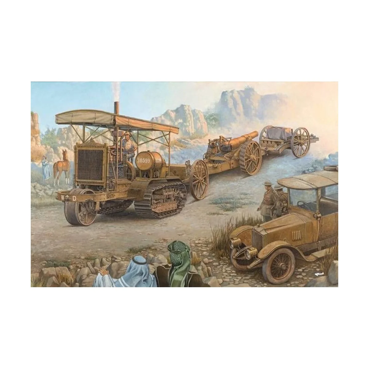 Holt 75 Artillery Tractor w/BL 8-inch Howitzer, 1/35 - Roden 814