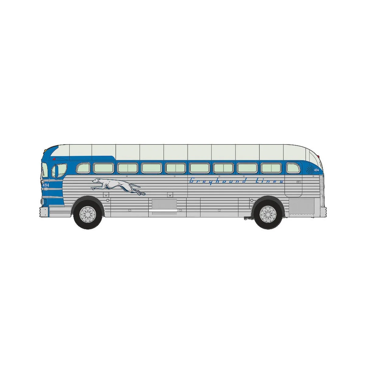 1947 PD-3701 Silverside Bus, 1/35 - Roden 816